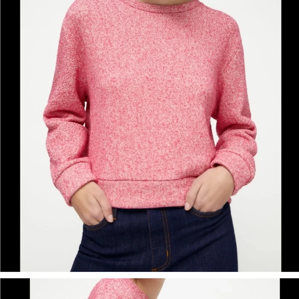 Zara size small new with tags generous fit fleece lined sweater sweatshirt - Picture 2 of 16